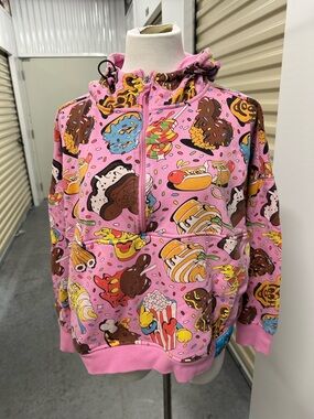 Disney Eats Pink Sweets & Treats Half Zip Hoodie